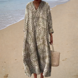 Vestido de Verão Impresso e Fluido