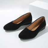 Éliane™ – Ballerinas confortáveis com salto em cunha