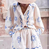 CONJUNTO DE CAMISA ESTAMPADO RELAX FIT