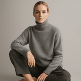 Aurora - Suéter de Gola Alta Chic