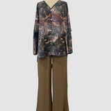 Aurora™ Conjunto Elegante Impresso em Duas Peças