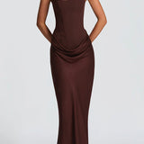 VESTIDO MAXI ESPARTILHO AJUSTADO