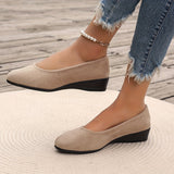 Éliane™ – Ballerinas confortáveis com salto em cunha