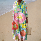 Vestido de Verão Fluido com Estampa