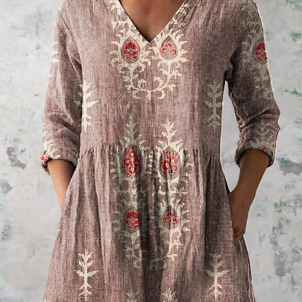 Elise | Blusa Longa com Decote em V