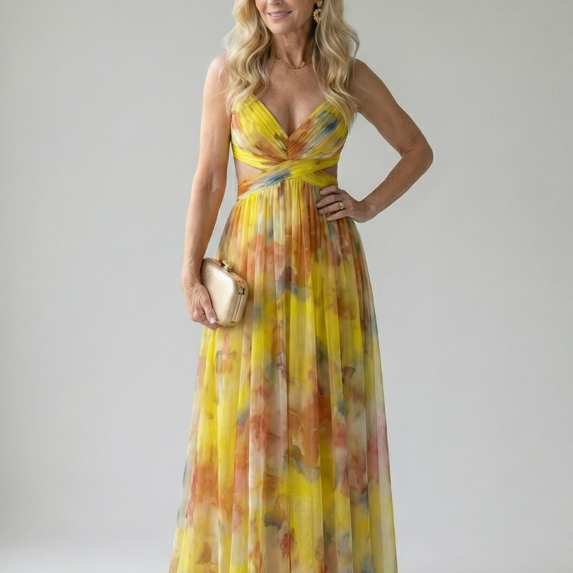 Violet & Grace™ | Vestido Maxi Envolvente Suave