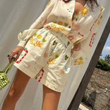 CONJUNTO DE CAMISA ESTAMPADA COM CALÇÕES