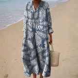 Vestido de Verão Flutuante com Estampa