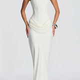 VESTIDO MAXI ESPARTILHO AJUSTADO