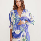 CONJUNTO CAMISEIRO ESTAMPADO CÔTE D'AZUR