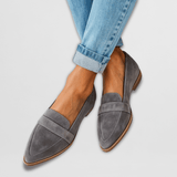 Helen - Mocassins em camurça macia