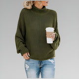 Amy - Pullover de Gola Alta Contemporâneo e Quente
