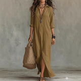 WILLOW | Vestido Maxi Sem Esforço com Silhueta Lisonjeira para Uso Diário Versátil