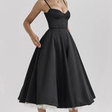 YLIANA | Vestido Midi de Verão Romântico