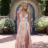 VESTIDO EM TECIDO TAPPETO ROSA ALGODÃO