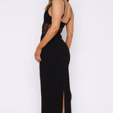 VESTIDO COMPRIDO CUT OUT COM MALHA