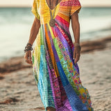Robe boémia com padrão de sol