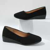 Éliane™ – Ballerinas confortáveis com salto em cunha