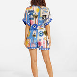 CONJUNTO CAMISEIRO ESTAMPADO MEDITERRÂNICO