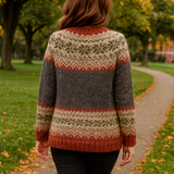 Apolline | Cardigan com padrão nórdico para mulher | Tendência