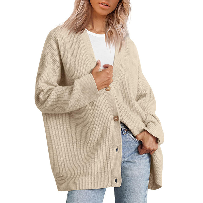 Aurel | Cardigan de gola em V para mulher | Tendência