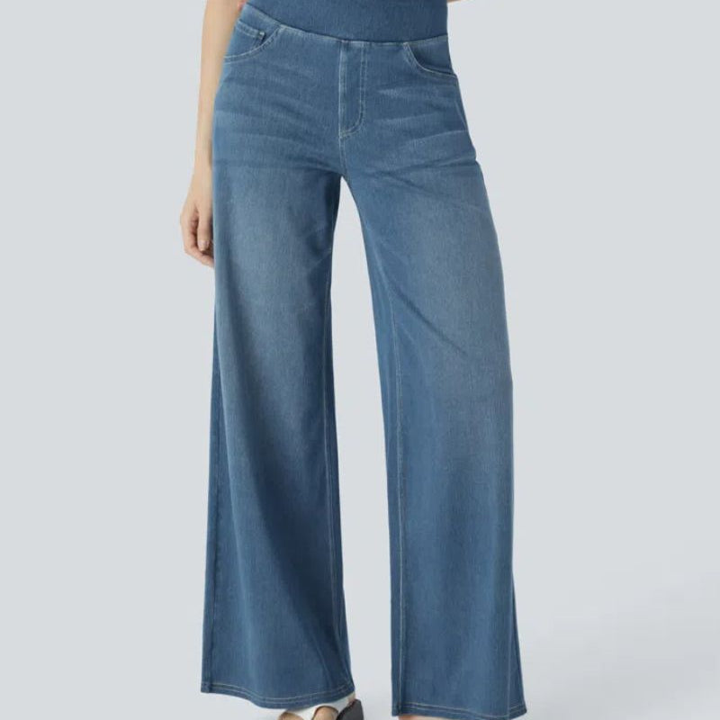 Ainsley - Jeans de Perna Larga Confortáveis