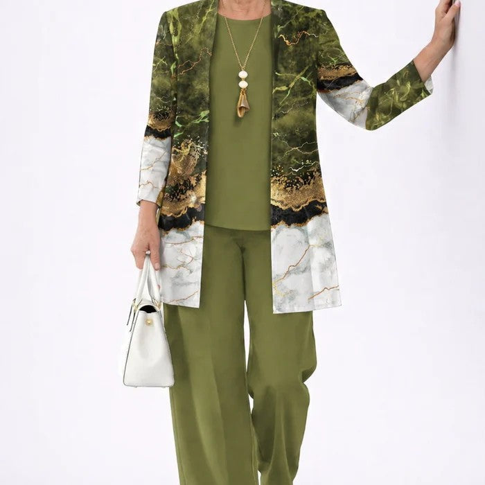 Lyneth™ Conjunto Elegante de Três Peças