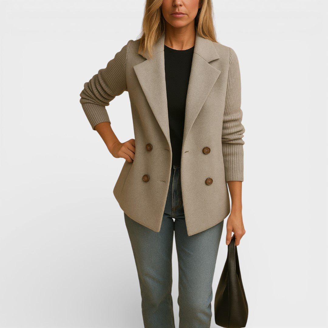 Lucile - Blazer com Mangas de Malha