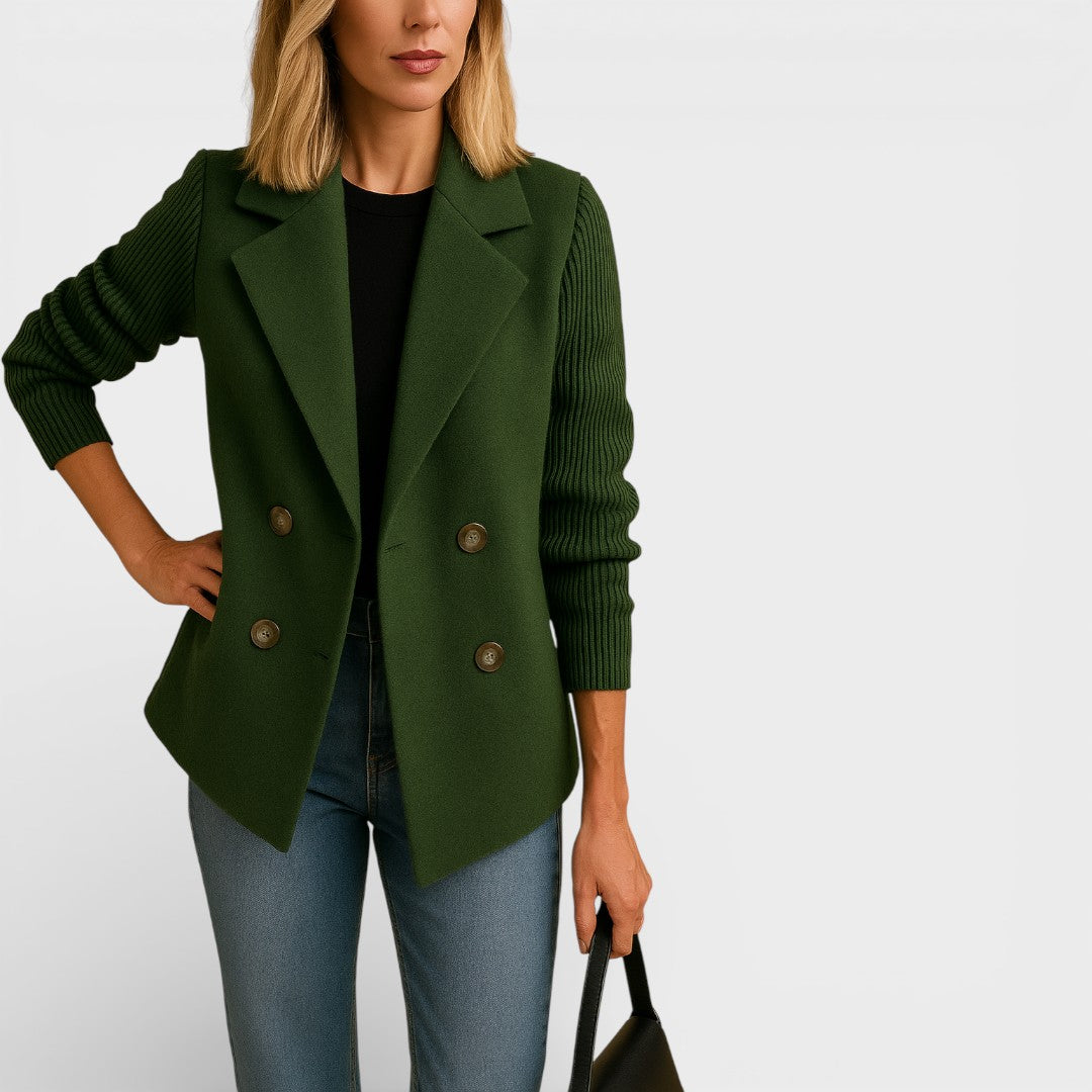 Lucile - Blazer com Mangas de Malha