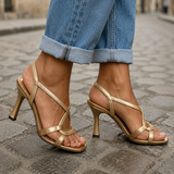 Elisabetta | Sandálias Douradas Encanto Estival