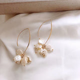 Brincos Elegantes com Pérola e Cristal
