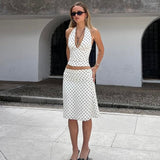 CONJUNTO HALTER MIDI ESTAMPADO