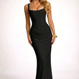 VESTIDO MAXI ESPARTILHO AJUSTADO