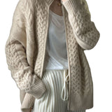 Jasminie | Cardigan de gola alta para mulher | Tendência