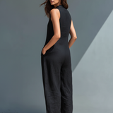 Lallie™ Macacão Elegante Sem Mangas