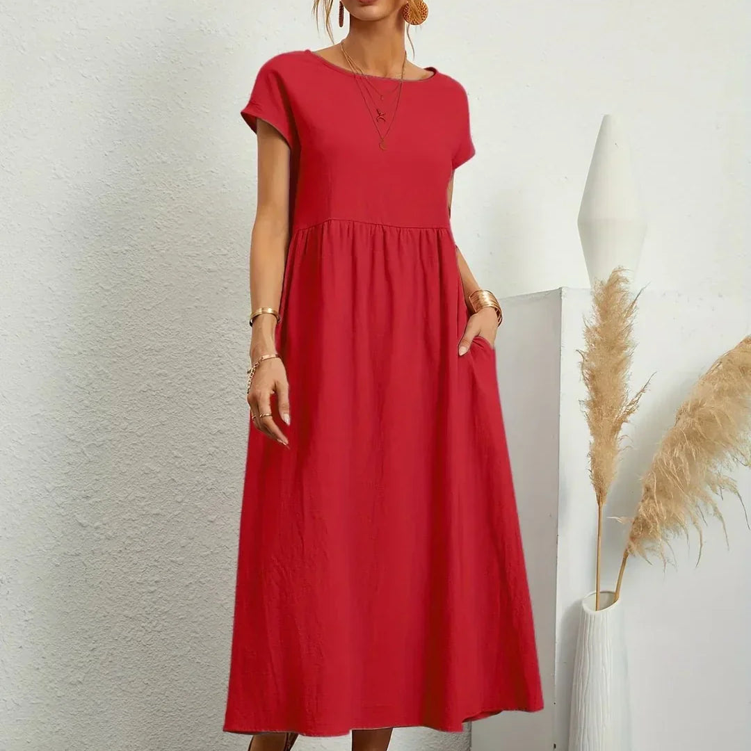 Gabrielle - Vestido Fluído de Elegância Intemporal