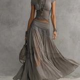 Conjunto de Saia Maxi Ellys™