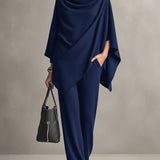 Sarina™ Conjunto Elegante com Drapeado em Duas Peças