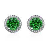 Brincos em Esmeralda e Diamantes