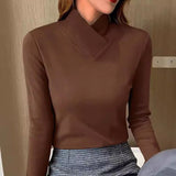 Liora - T-shirt de Gola Alta Chic
