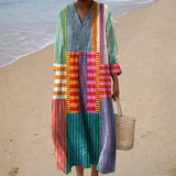 Vestido de Verão Estampado e Fluído