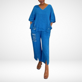 Briella™ Conjunto de Verão Elegante em Duas Peças