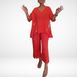 Briella™ Conjunto de Verão Elegante em Duas Peças
