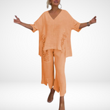 Briella™ Conjunto de Verão Elegante em Duas Peças