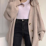 Página | Cardigan longo com botões para mulher | Moderno