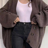 Página | Cardigan longo com botões para mulher | Moderno