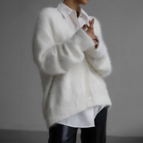Pascale | Cardigan de gola em V para mulher | Moderno