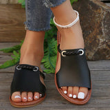 Sandálias Slip-On Trançadas