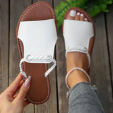 Sandálias Slip-On Trançadas