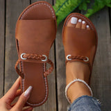 Sandálias Slip-On Trançadas